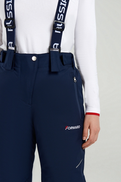 W03210G-NN222 Брюки утепленные женские (синий)