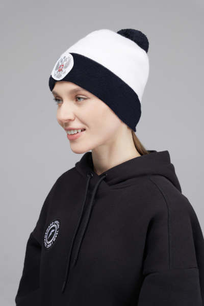 U20440G-WW242 Шапка вязаная (белый/белый)