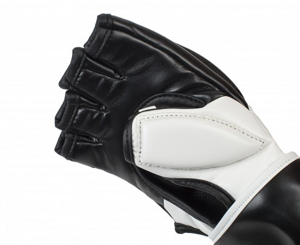 Перчатки для смешанных единоборств Clinch Combat чёрно-белые C611