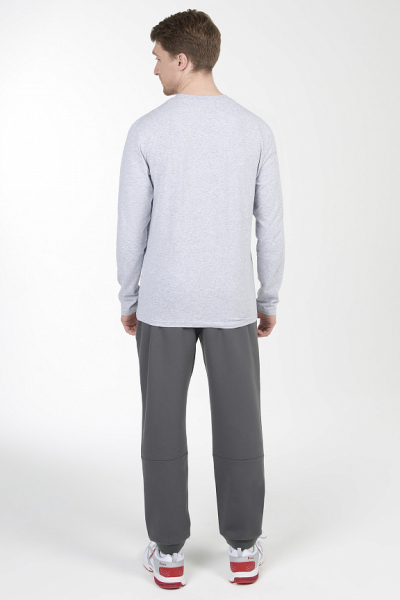 M14110G-GG241 Футболка длинный рукав мужская (серый/серый)