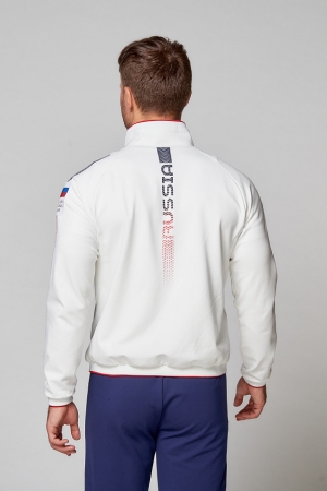 M05321G-FF202 Костюм спортивный мужской (белый/синий)