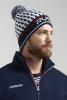 U20491G-WN222 Шапка трикотажная (белый/синий)