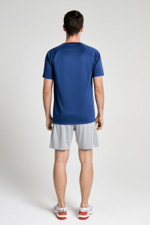 M14260T-II241 Футболка тренировочная с кор. рукавом мужская (индиго/индиго)