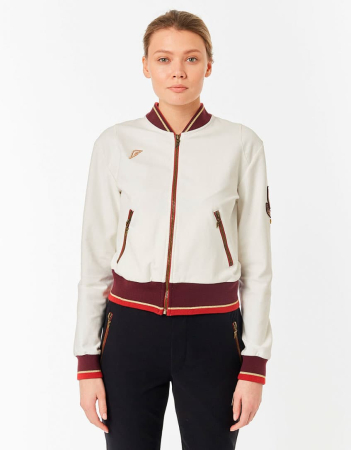 Куртка тренировочная женская (белый/красный) /W10440SF-WR191