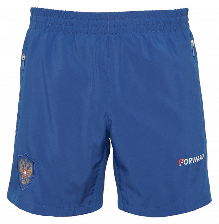 W16231G-FF212 Шорты женские (голубой/белый)