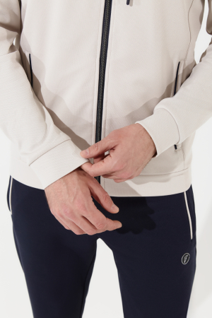 M05310G-SN251 Костюм спортивый мужской (бежевый/синий)