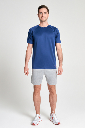 M14260T-II241 Футболка тренировочная с кор. рукавом мужская (индиго/индиго)