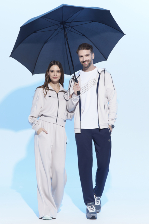 M05310G-SN251 Костюм спортивый мужской (бежевый/синий)