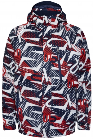 M03330G-WN222 Костюм утепленный мужской (белый/синий)