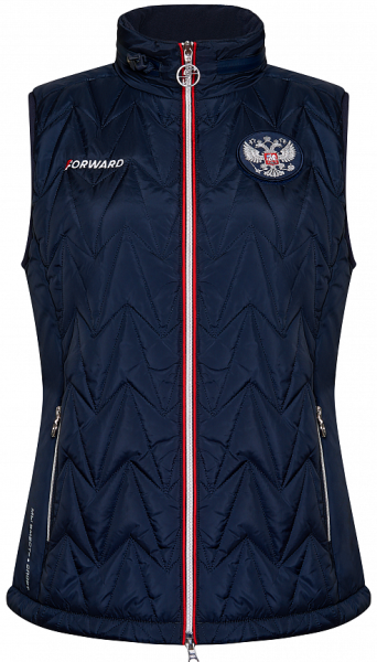 W11321G-FF232 Жилет утепленный женский (синий/синий)