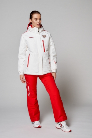 Костюм утепленный женский (белый/красный) W03331G-FF202 