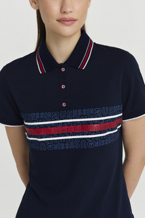 W13220G-NN221 Рубашка поло женская (синий)