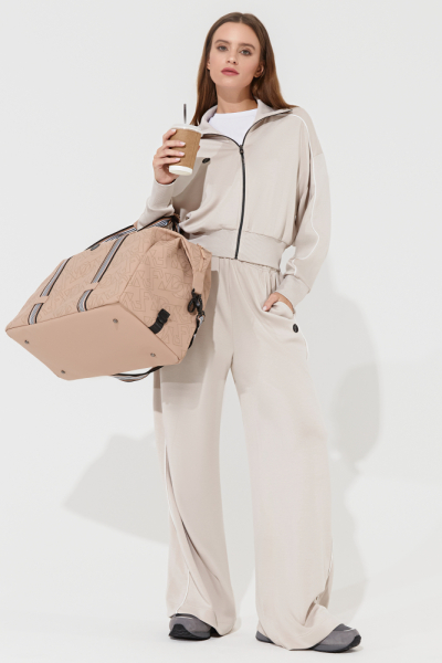 W05350G-SS251 Костюм спортивный женский (бежевый)