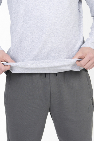 M14110G-GG241 Футболка длинный рукав мужская (серый/серый)