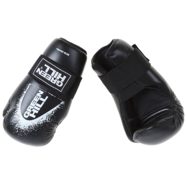 Перчатки для единоборств 7-contakt черные /Green Hill 