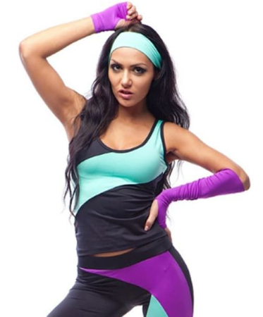 Топ. Модель KT 17-01/24 (черный/бирюза)