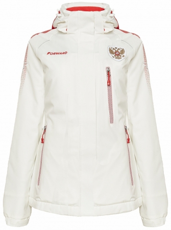 Костюм утепленный женский (белый/красный) W03331G-FF202 