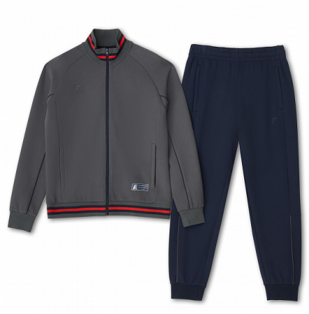 M04320G-GN241 Костюм тренировочный мужской (серый/синий)