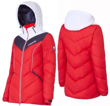 Куртка пуховая женская (красный/белый) W08150G-RW182