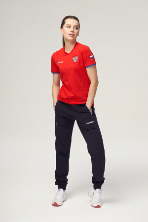 W14280G-FF232R Футболка с коротким рукавом женская (красный/красный)