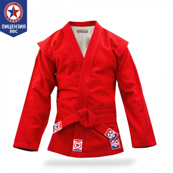 Куртка самбо Крепыш Атака красная