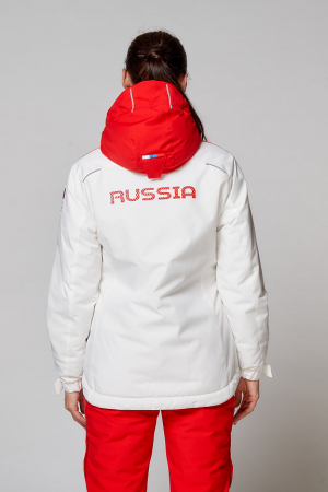 W03331G-FF222 Костюм утепленный женский (белый/красный)