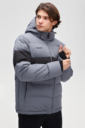 M08170SF-UB242 Куртка пуховая мужская (антрацит/черный)
