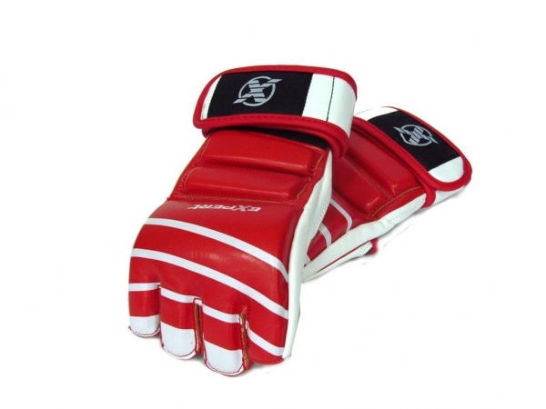 Перчатки для ММА крас/бел EXPERT 354