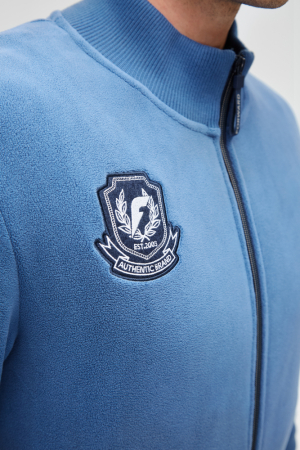 M06130G-AN242 Куртка флисовая мужская (голубой/синий)