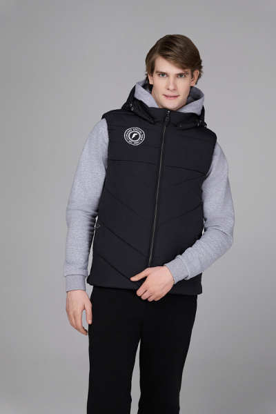 M11210G-BB242 Жилет утепленный мужской (черный/черный)
