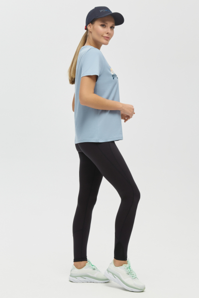 W14220G-AA251 Футболка короткий рукав женская (голубой)