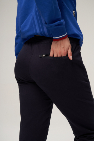 W04330G-FF232 Костюм спортивный (тренировочный женский) (голубой/синий)