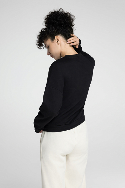 W10410SF-BB241 Толстовка женская (черный/черный)