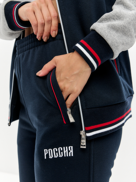 Костюм женский РОССИЯ 12L-RT-1861 (тёмно-синий) /RUSTEAM