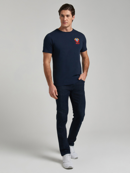 Футболка мужская ГЕРБ (СССР) 66M-RR-1590/1 (тёмно-синий) /RED-N-ROCK'S