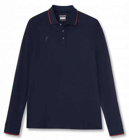 M13110G-NN241 Рубашка поло длинный рукав мужская (синий/синий)