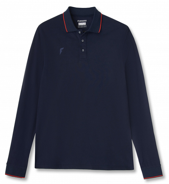 M13110G-NN241 Рубашка поло длинный рукав мужская (синий/синий)