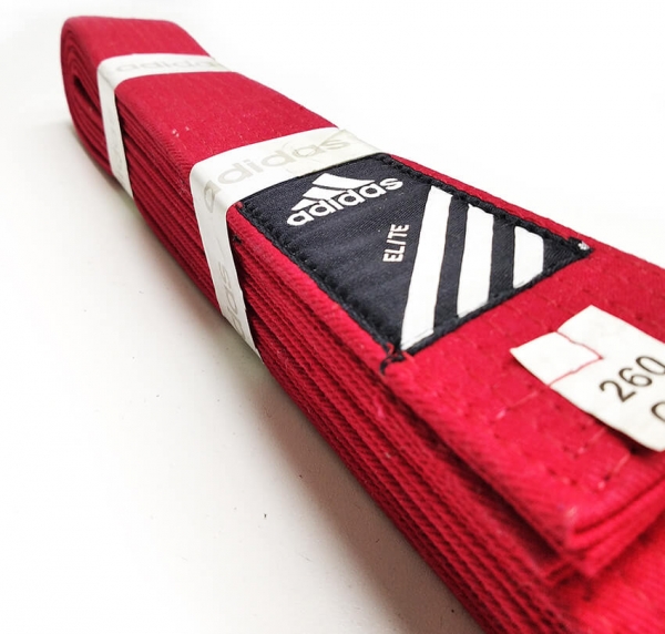 Пояс красный  для кимоно Adidas - Elite