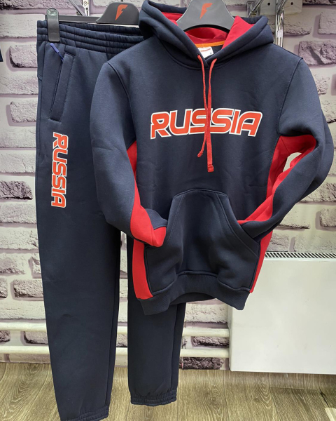 Костюм Россия с капюш. т/син /ProSport/PS-012