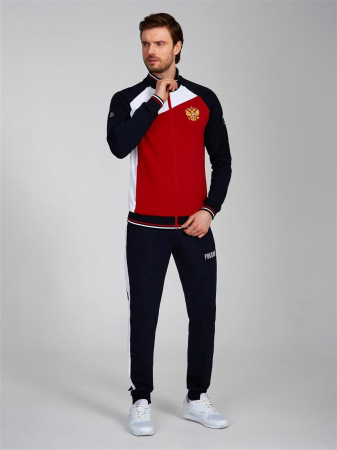 Костюм спортивный мужской 11М-RR-1309А (красно-синий)