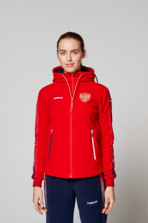 Костюм флисовый женский (красный/синий) W06331G-FF202 