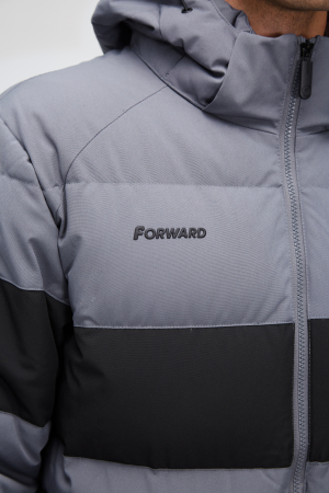 M08170SF-UB242 Куртка пуховая мужская (антрацит/черный)