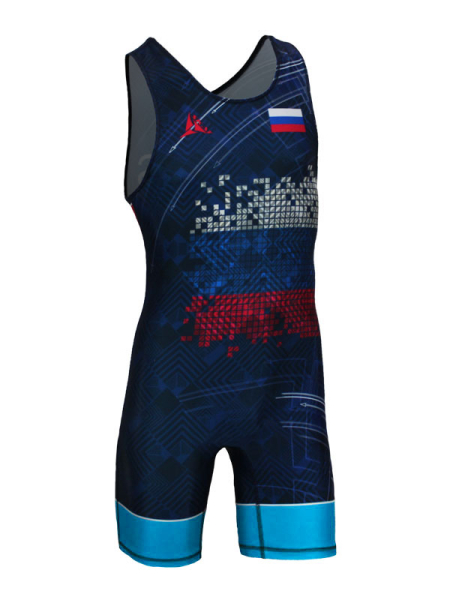 Трико борцовское детское синее SKAT 9240