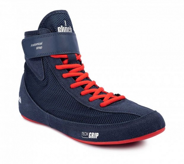 Борцовки Clinch Grip син-крас C420/Adidas