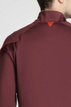 M14220T-VV241 Футболка тренировочная с длинным рукавом мужская (бордовый/бордовый)