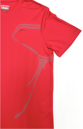 M07110T-RR242 Футболка короткий рукав мужская (красный/красный)