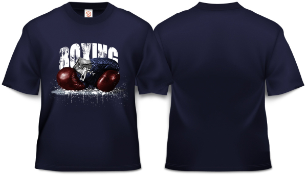 Б-7ТС Футболка БОКС  (темно-синий). Модель - Б07