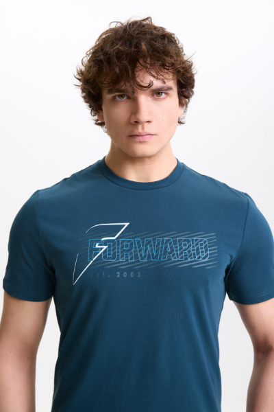 M14250G-TT252 Футболка короткий рукав мужская (бирюзовый/бирюзовый)