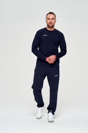 M14110G-NN231 Футболка длинный рукав мужская (синий/синий)