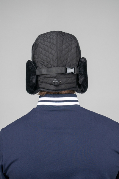 U20340G-BB242 Шапка ушанка (черный/черный)